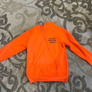 Las Vegas bright orange memorabilia hoodie